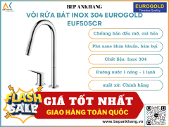 Vòi rửa bát inox 304 Eurogold  EUF505CR